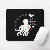 Cute Octopus, You Octo My Heart, Valentine  Muismat (Met muis)