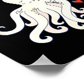 Cute Octopus, You Octo My Heart, Valentine  Poster (Hoek)