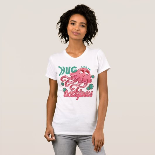 Cute Octopus Zee Animal T-shirt (Voorkant volledig)
