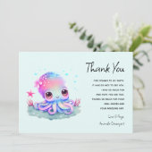 Cute Octopus Zee Creater Bedankt (Staand voorkant)
