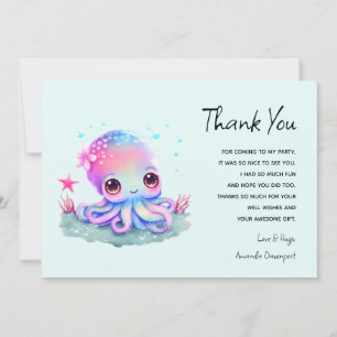 Cute Octopus Zee Creater Bedankt