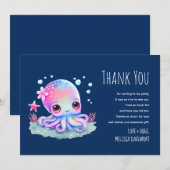 Cute Octopus Zee Creater Bedankt (Voorkant / Achterkant)