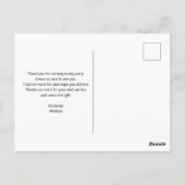 Cute Octopus Zee Creater Bedankt Briefkaart (Achterkant)