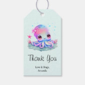 Cute Octopus Zee Creater Bedankt Cadeaulabel (Voorkant)