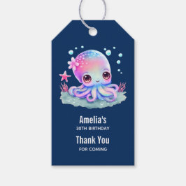 Cute Octopus Zee Createvent Hartelijk dank Cadeaulabel