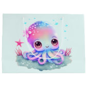 Cute Octopus Zee creatie Groot Cadeauzakje (Achterkant)
