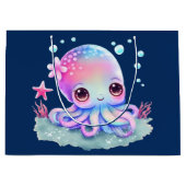 Cute Octopus Zee creatie Groot Cadeauzakje (Voorkant)