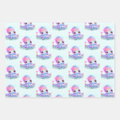 Cute Octopus Zee creatie Inpakpapier Vel (Voorkant)