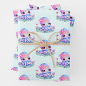 Cute Octopus Zee creatie Inpakpapier Vel (In situ)