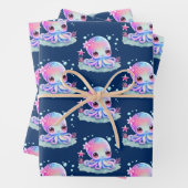 Cute Octopus Zee creatie Inpakpapier Vel (In situ)