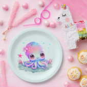 Cute Octopus Zee creatie Papieren Bordje (Feest)