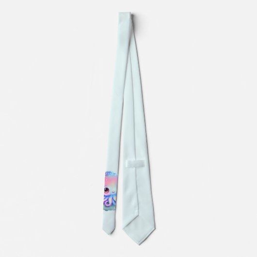 Cute Octopus Zee creatie Stropdas (Achterkant)