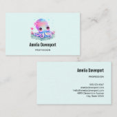 Cute Octopus Zee creatie Visitekaartje (Voorkant / Achterkant)