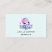 Cute Octopus Zee creatie Visitekaartje (Voorkant)