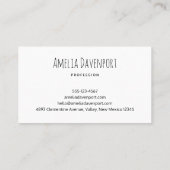 Cute Octopus Zee creatie Visitekaartje (Achterkant)