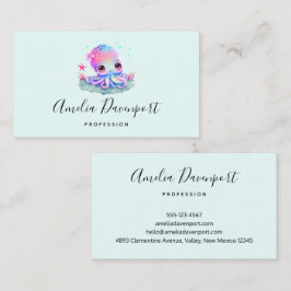 Cute Octopus Zee creatie Visitekaartje