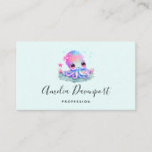 Cute Octopus Zee creatie Visitekaartje (Voorkant)
