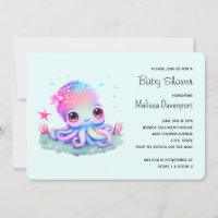 Cute Octopus Zee Creatinine Baby shower