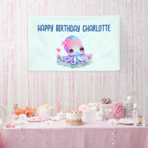 Cute Octopus Zee Creature Birthday Spandoek