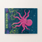 Cute Octopus Zee Ocean Persoonlijke Kinderen Legpuzzel (Horizontaal)