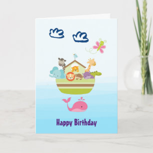 Cute Oerwoud Animal Ark Birthday Kaart