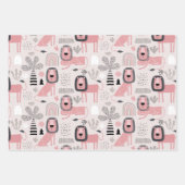 Cute Oerwoud Animal Lion Inpakpapier Vel (Voorkant)