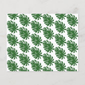 Cute oerwoud animal party budget-uitnodigingsjablo (Achterkant)