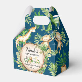 Cute Oerwoud Animals 1e verjaardag Dank u Bedankdoosjes