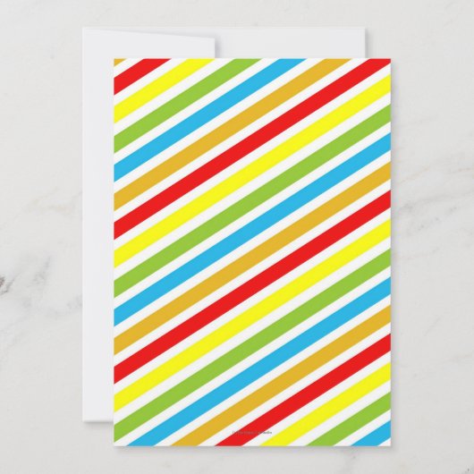 Cute Oerwoud Animals Baby shower Invitation Neutra Kaart (Achterkant)