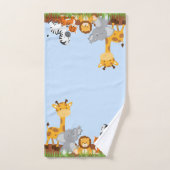 Cute Oerwoud Baby Animal Bad Handdoek (Handdoek)