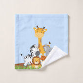 Cute Oerwoud Baby Animal Bad Handdoek (Wasdoekje)