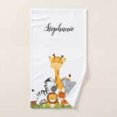 Cute Oerwoud Baby Animal Bad Handdoek (Handdoek)