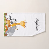 Cute Oerwoud Baby Animal Bad Handdoek (Handdoek)