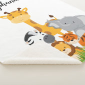 Cute Oerwoud Baby Animal Sherpa Deken (3/4)