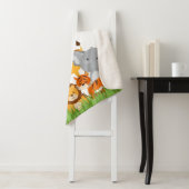 Cute Oerwoud Baby Animal Sherpa Deken (In situ)