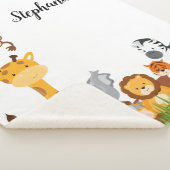 Cute Oerwoud Baby Animal Sherpa Deken (3/4)