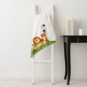 Cute Oerwoud Baby Animal Sherpa Deken (In situ)