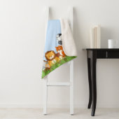 Cute Oerwoud Baby Animal Sherpa Deken (In situ)