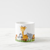 Cute Oerwoud Baby Animals Espresso Mok (Voorkant)