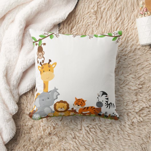 Cute Oerwoud Baby Animals Pillow Kussen (Deken)