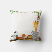 Cute Oerwoud Baby Animals Pillow Kussen (Achterkant)