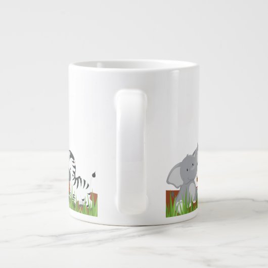 Cute Oerwoud Baby  	AnimalsJumbo Mok (Achterkant)