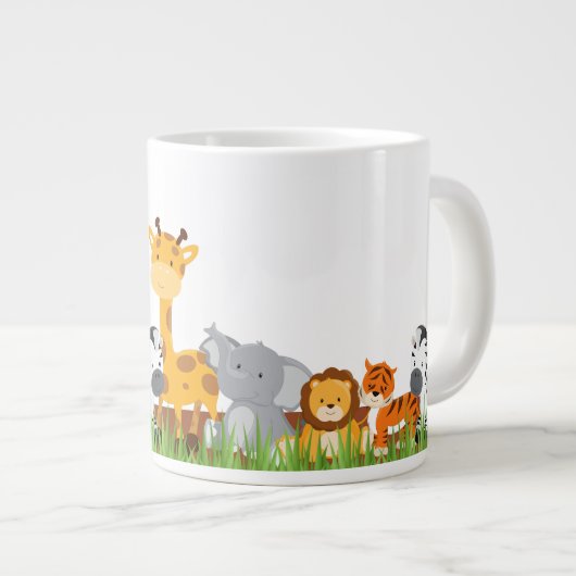 Cute Oerwoud Baby  	AnimalsJumbo Mok (Voorkant rechts)