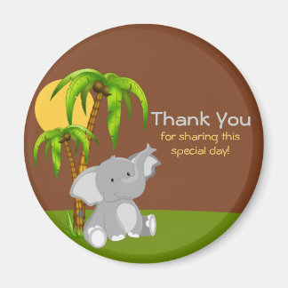 Cute Oerwoud Baby Elephant Magneet