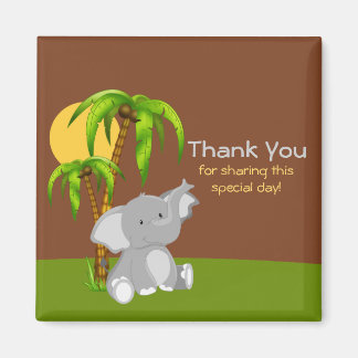 Cute Oerwoud Baby Elephant Magneet