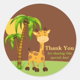 Cute Oerwoud Elephant Bedankt Sticker