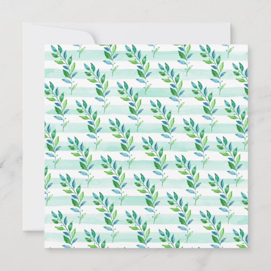 Cute Oerwoud Giraffe Baby shower Kaart (Achterkant)