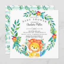 Cute Oerwoud Lion Baby shower