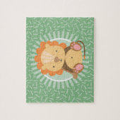Cute Oerwoud Lion - Funny Zoo Animals Legpuzzel (Verticaal)