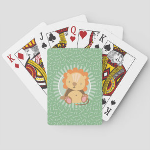 Cute Oerwoud Lion - Funny Zoo Animals Pokerkaarten